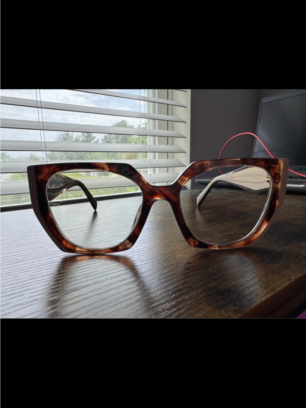 Prada Women’s Tortoiseshell Frame with Pink Temples Sunglasses - Picture 3 of 13